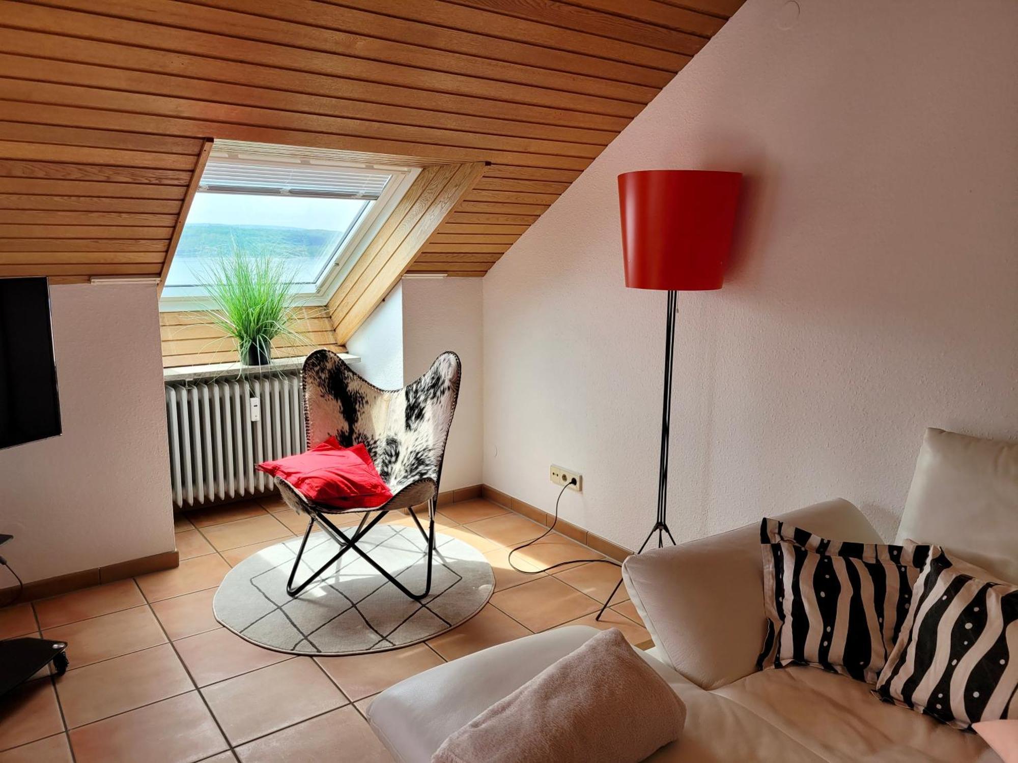Ferienwohnung mit Seeblick und Dachterrasse in Überlingen Exterior foto